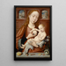 Die stillende Jungfrau - Goossen van der Weyden — gerahmtes Bild an der Wand