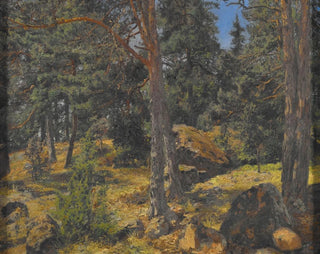 Ein Sitzbank aus Fichten - Gottfrid Samuel Nickolaus Kallstenius — Ansicht des Kunstwerks