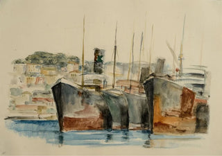 Gottfried Graf - Hochseeschlepper im Hafen.webp