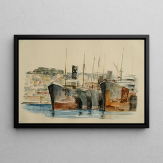 Gottfried Graf - Hochseeschlepper im Hafen.webp