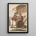 Les trois Bacchus - Gottfried Locher — gerahmtes Bild an der Wand