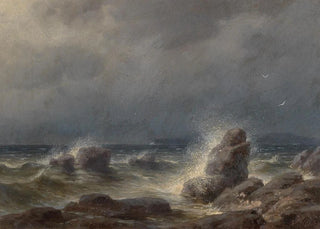 Gottfried Seelos - Brandung vor der Kste der Insel Melada.webp