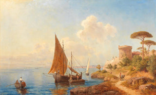 Gottfried Seelos - Fischer An Der Dalmatinischen Kste.webp