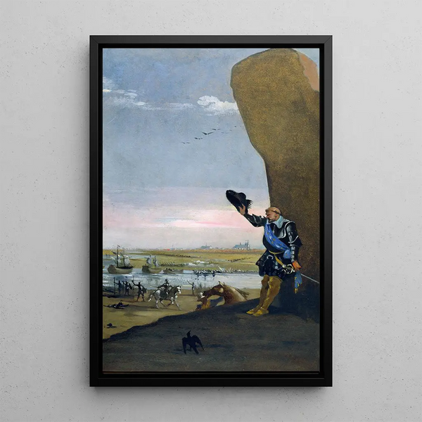 Vorschläge für die Dekorationen im unteren Foyer des NM Die Schlacht von Stångebro - Gotthard Werner — gerahmtes Bild an der Wand