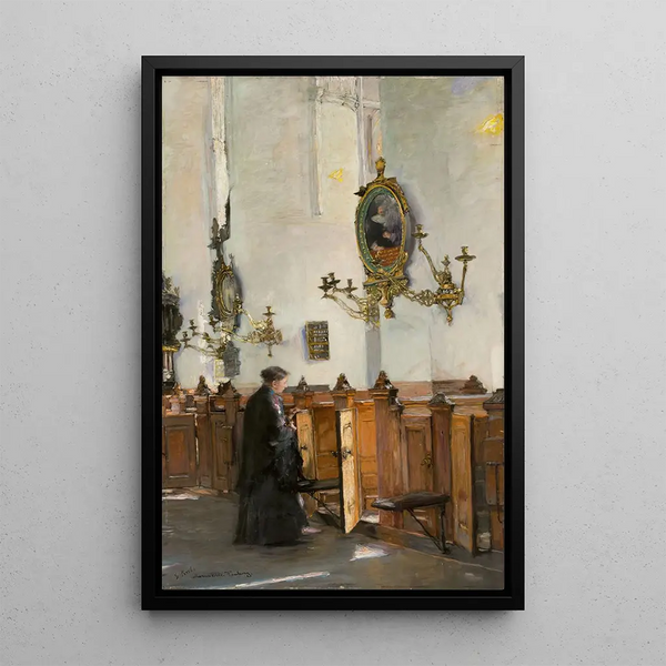 Gotthardt Kuehl - In der Katharinenkirche in Hamburg.webp