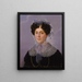 Portrait von Adelheid Reiss Reiss - Gotthelf Leberecht Gläser — gerahmtes Bild an der Wand