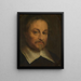 Joost van den Vondel 1587-1679 Dichter - Govert Flinck — gerahmtes Bild an der Wand