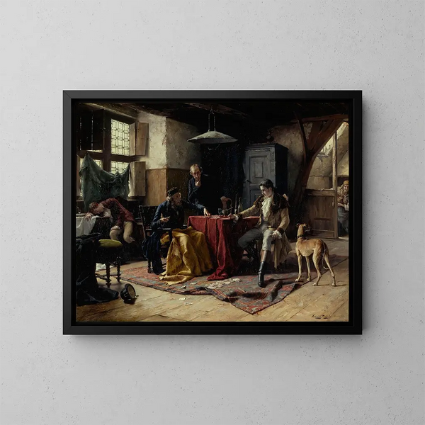 Eine Opfer - Gérard Portielje — gerahmtes Bild an der Wand
