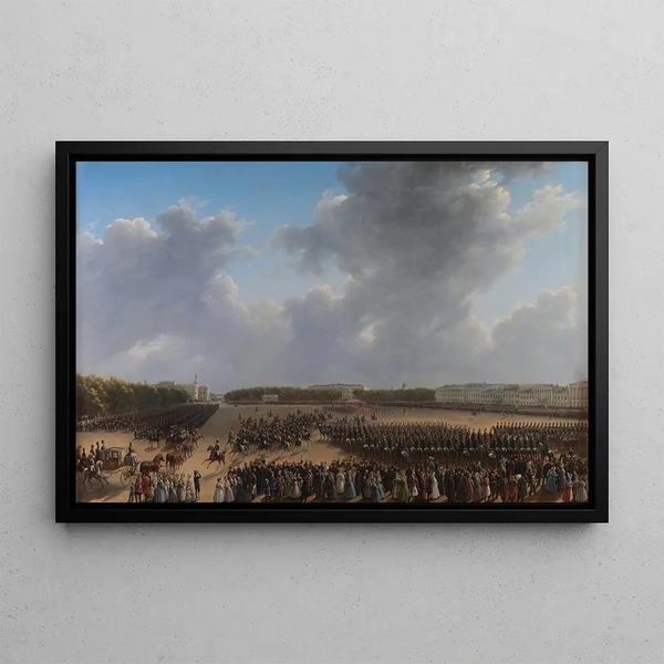 Grigory Chernetsov - Parade Celebrating the End of Military Action in the Kingdom of Poland on Tsaritsa Meadow in St Petersburg on 6 october 1831.webp