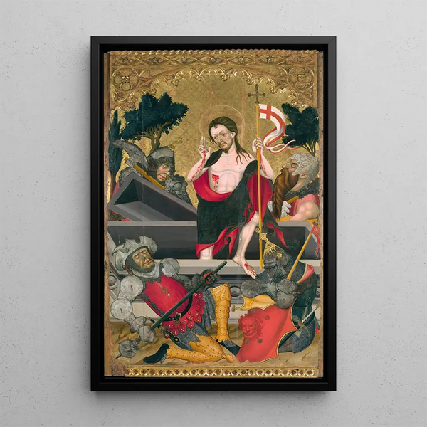 Auferstehung Christi - Guerau Gener — gerahmtes Bild an der Wand