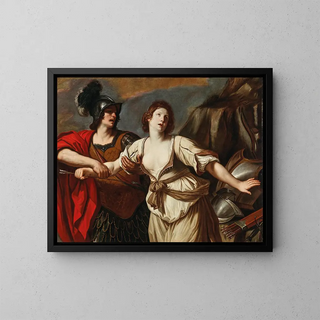 Rinaldo und Armida - Guercino — gerahmtes Bild an der Wand