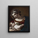Jungfrau mit Kind - Guercino — gerahmtes Bild an der Wand
