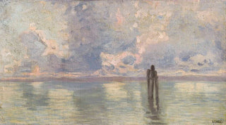 Guglielmo Ciardi - View of the lagoon Venice.webp