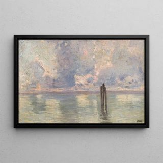 Guglielmo Ciardi - View of the lagoon Venice.webp