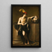 David mit dem Kopf Goliaths - Guido Reni — gerahmtes Bild an der Wand