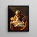 Saint Joseph und das Jesuskind - Guido Reni — gerahmtes Bild an der Wand