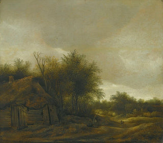 Guillam Dubois - A Dune Landscape With Figures On A Sandy Path Near A Cottage.webp