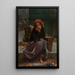 Der junge Stoffhändler - Guillaume Charles Brun — gerahmtes Bild an der Wand