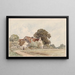 Landhaus - Guillaume van der Hecht — gerahmtes Bild an der Wand