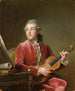 Mann mit Geige - Guillaume Voiriot — Ansicht des Kunstwerks