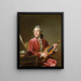 Mann mit Geige - Guillaume Voiriot — gerahmtes Bild an der Wand