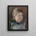 Studie eines Mädchengesichts für das Familienporträt des Barons Magnus von Born - Gunnar Berndtson — gerahmtes Bild an der Wand
