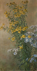 Herbstblumen Sonnenblumen und Herbstastern - Gunnar Gunnarsson Wennerberg — Ansicht des Kunstwerks