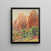 Der Zion Patriarchs Nationalpark - Gunnar Mauritz Widforss — gerahmtes Bild an der Wand