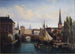 Vue du Riddarholmskanalen, Stockholm 1835 - Gustaf Wilhelm Palm — Ansicht des Kunstwerks