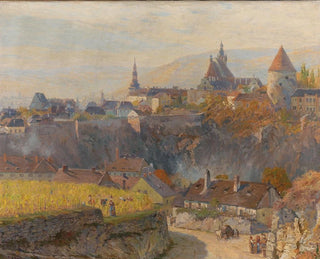 Ansicht von Krems in der Wachau - Gustav Bamberger — Ansicht des Kunstwerks