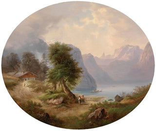 Partie du Salzkammergut - Gustav Barbarini — Ansicht des Kunstwerks
