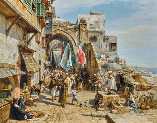 Gustav Bauernfeind - Procession In Jaffa.webp