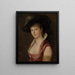 Portrait Bertha Linda - Gustav Gaul — gerahmtes Bild an der Wand