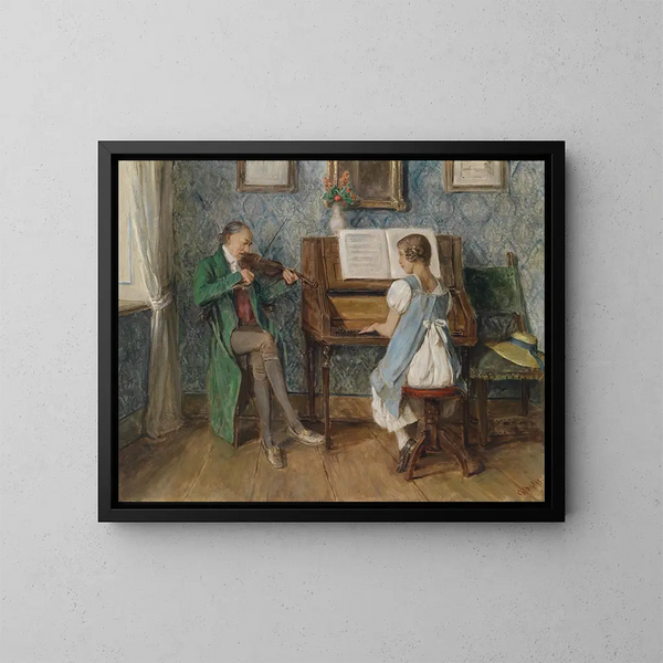 Musikkonsole - Gustav Igler — gerahmtes Bild an der Wand