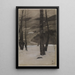 Winterlicher feuchter Tag - Gustav Kampmann — gerahmtes Bild an der Wand