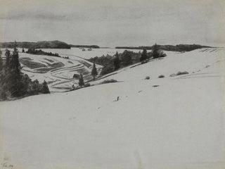 Schneelandschaft bei Königsfeld - Gustav Kampmann — Ansicht des Kunstwerks