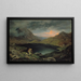 See in den Bergen der Giganten - Gustav Karl Ludwig Richter — gerahmtes Bild an der Wand