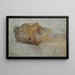 Alter Mann auf seinem Sterbebett - Gustav Klimt — gerahmtes Bild an der Wand