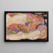 Serpents d'eau II - Gustav Klimt — gerahmtes Bild an der Wand