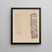 Zwei Modelle für die Dekorationsfolie von Otto Wagner - Gustav Klimt — gerahmtes Bild an der Wand