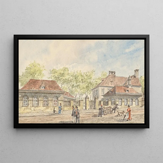 Gustav Korompay - Die Hohlweggasse in WienLandstrae.webp
