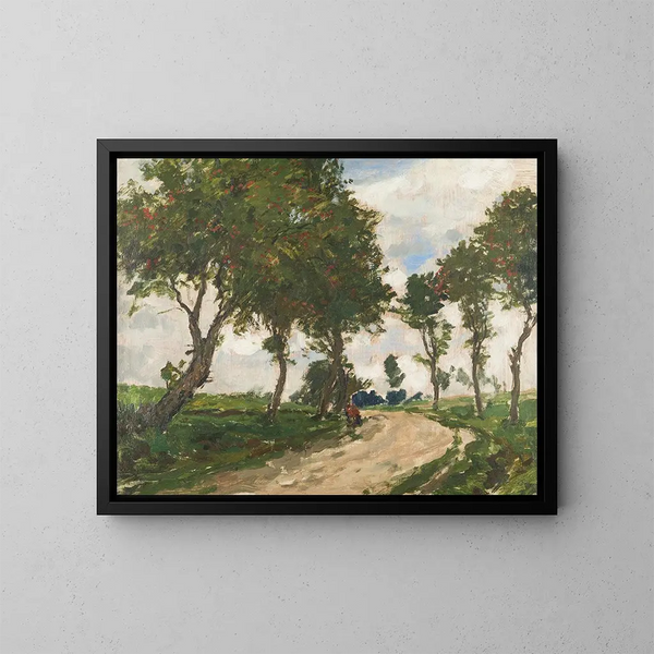 In der Allee - Gustav Macoun — gerahmtes Bild an der Wand