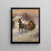 Bonne promenade en traîneau - Gustav Prucha — gerahmtes Bild an der Wand