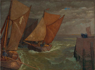 Gustav Schnleber - Hafeneinfahrt von Vlissingen.webp