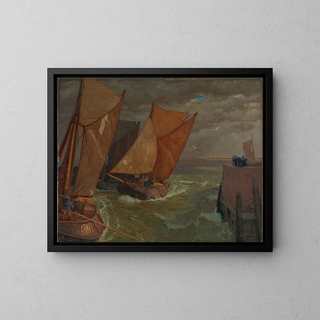 Gustav Schnleber - Hafeneinfahrt von Vlissingen.webp