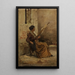 Fileuse à Chioggia - Gustav Schönleber — gerahmtes Bild an der Wand