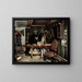 Ein Tischleratelier - Gustav Wentzel — gerahmtes Bild an der Wand