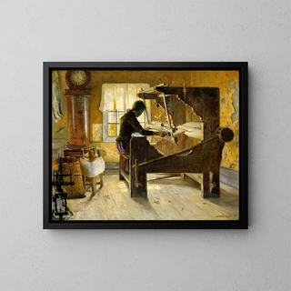 Gustav Wentzel - At the Loom.webp