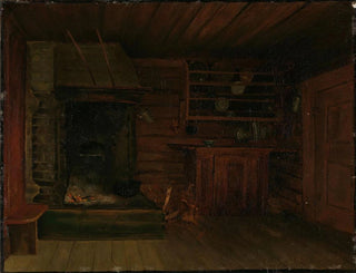 Küche mit Kamin - Gustav Wentzel — Ansicht des Kunstwerks