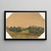 Landschaft mit einem Haus - Gustav Wentzel — gerahmtes Bild an der Wand
